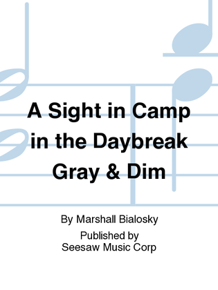 A Sight in Camp in the Daybreak Gray & Dim