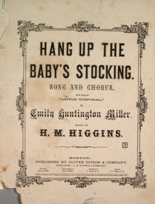 Hang Up the Baby's Stocking. Song and Chorus