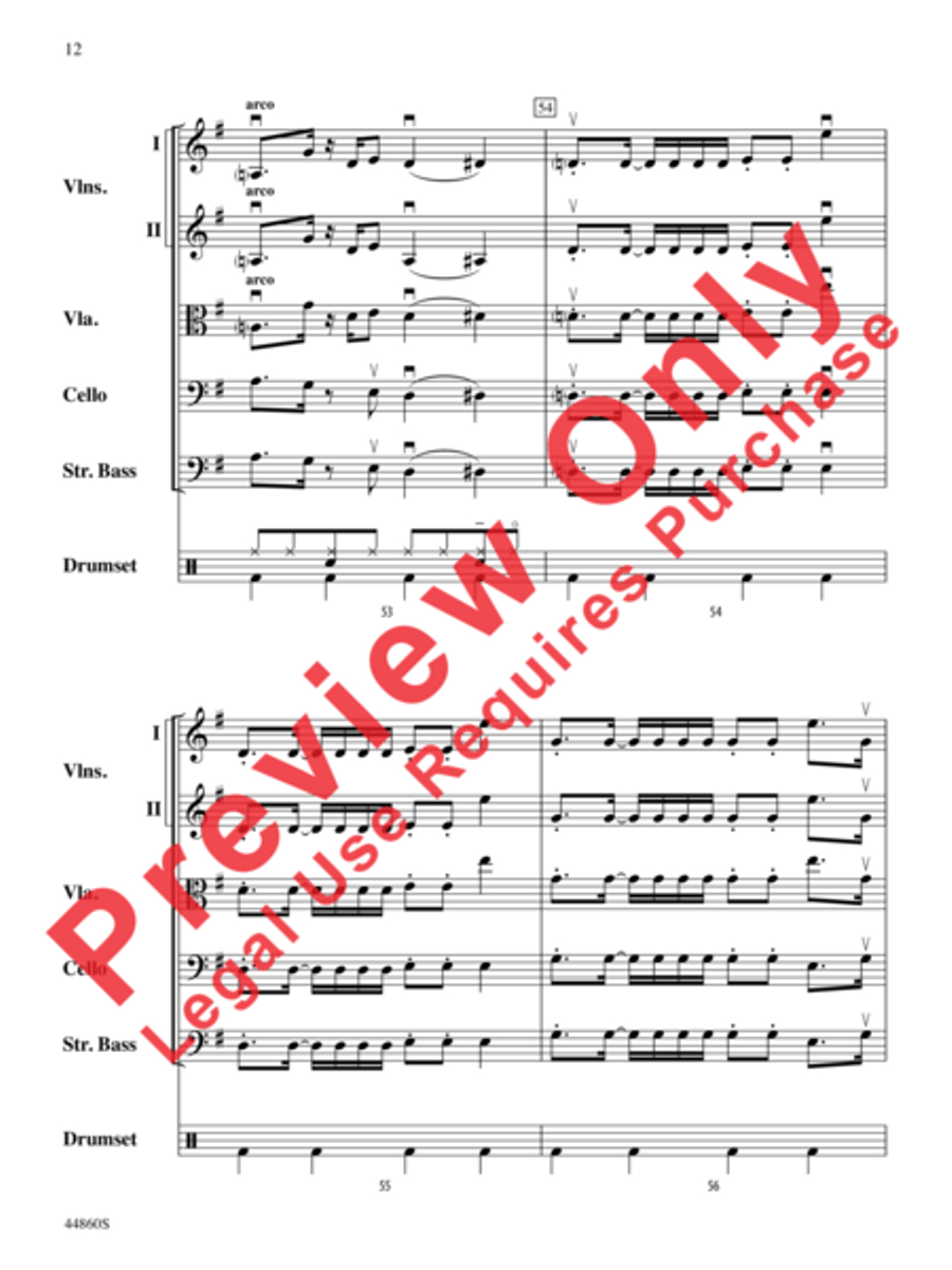 Uptown Funk String Orchestra scores gallery preview page 13