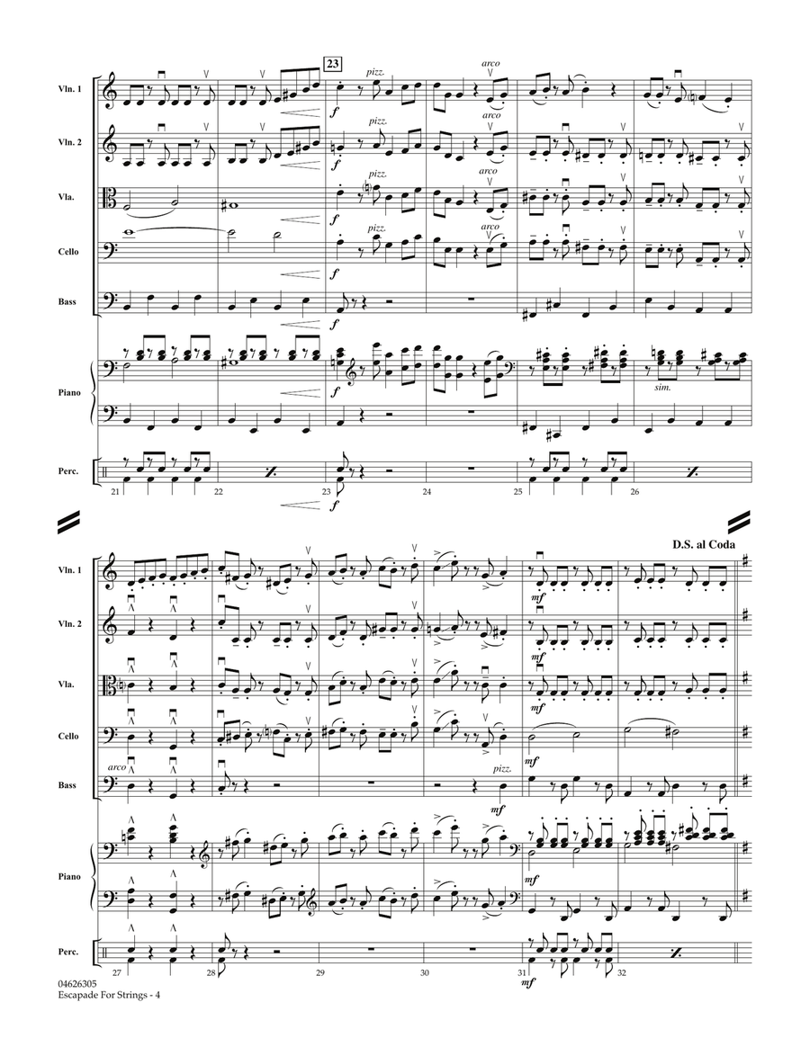 Escapade for Strings - Full Score String Orchestra scores gallery preview page 4