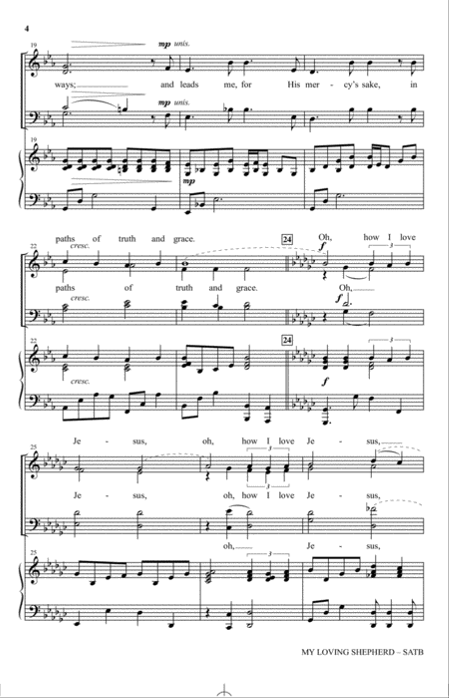 My Loving Shepherd My Loving Shepherd 4-Part scores gallery preview page 3