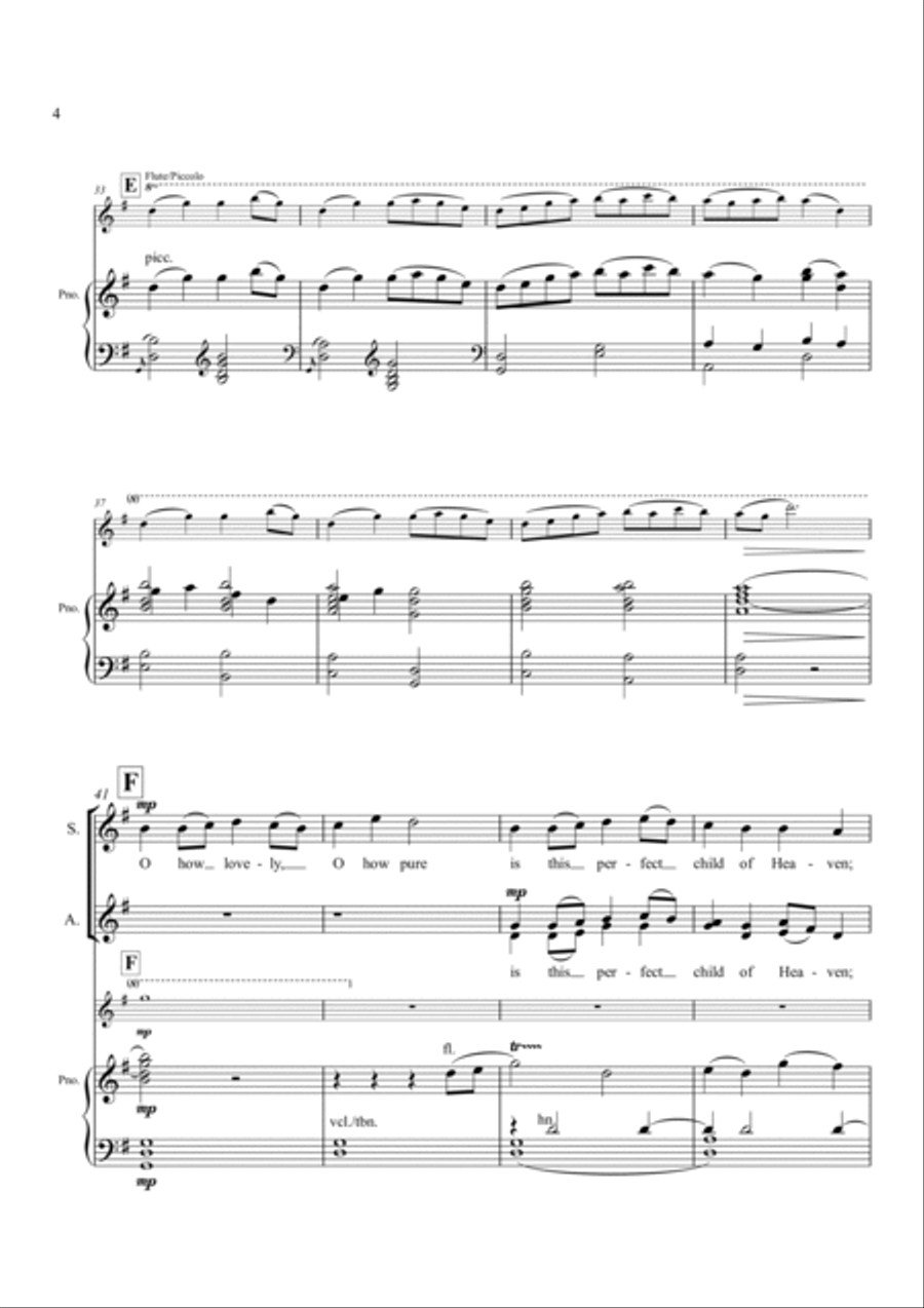 He is Born He is Born 4-Part scores gallery preview page 4