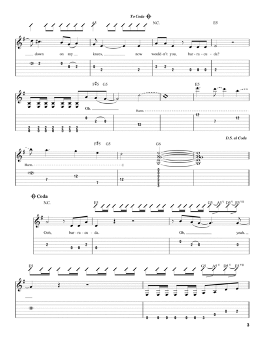 Barracuda Acoustic Guitar scores gallery preview page 3