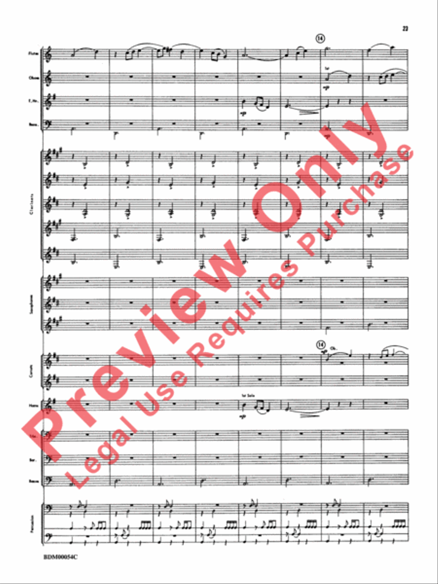 Symphonic Suite Concert Band scores gallery preview page 26