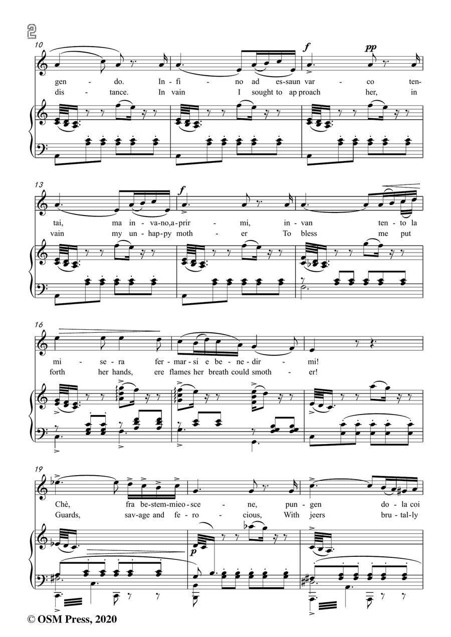 Verdi-Condotta ell'era in ceppi,in a minor,for Voice and Piano Piano, Vocal scores gallery preview page 4