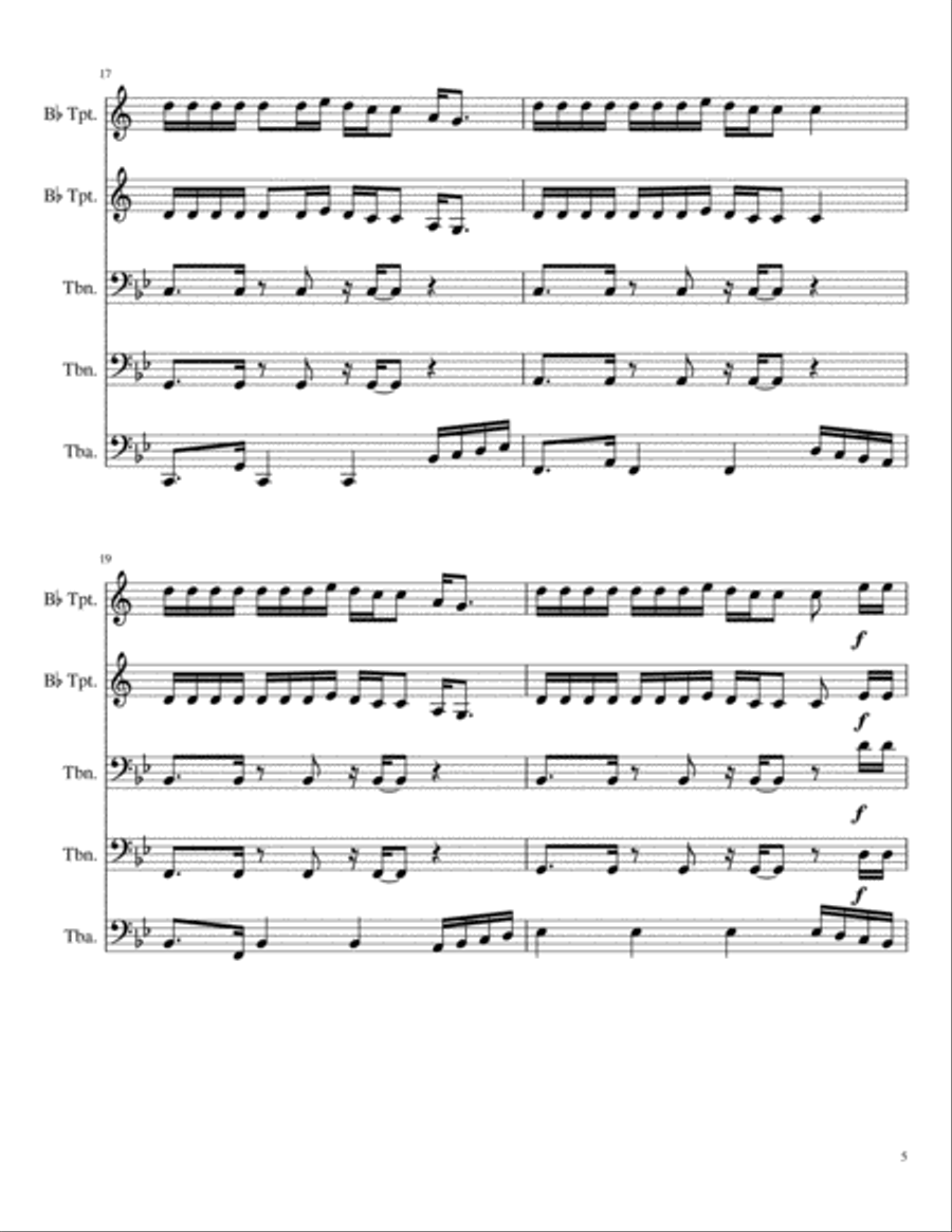 Better Now Better Now Brass Ensemble scores gallery preview page 5