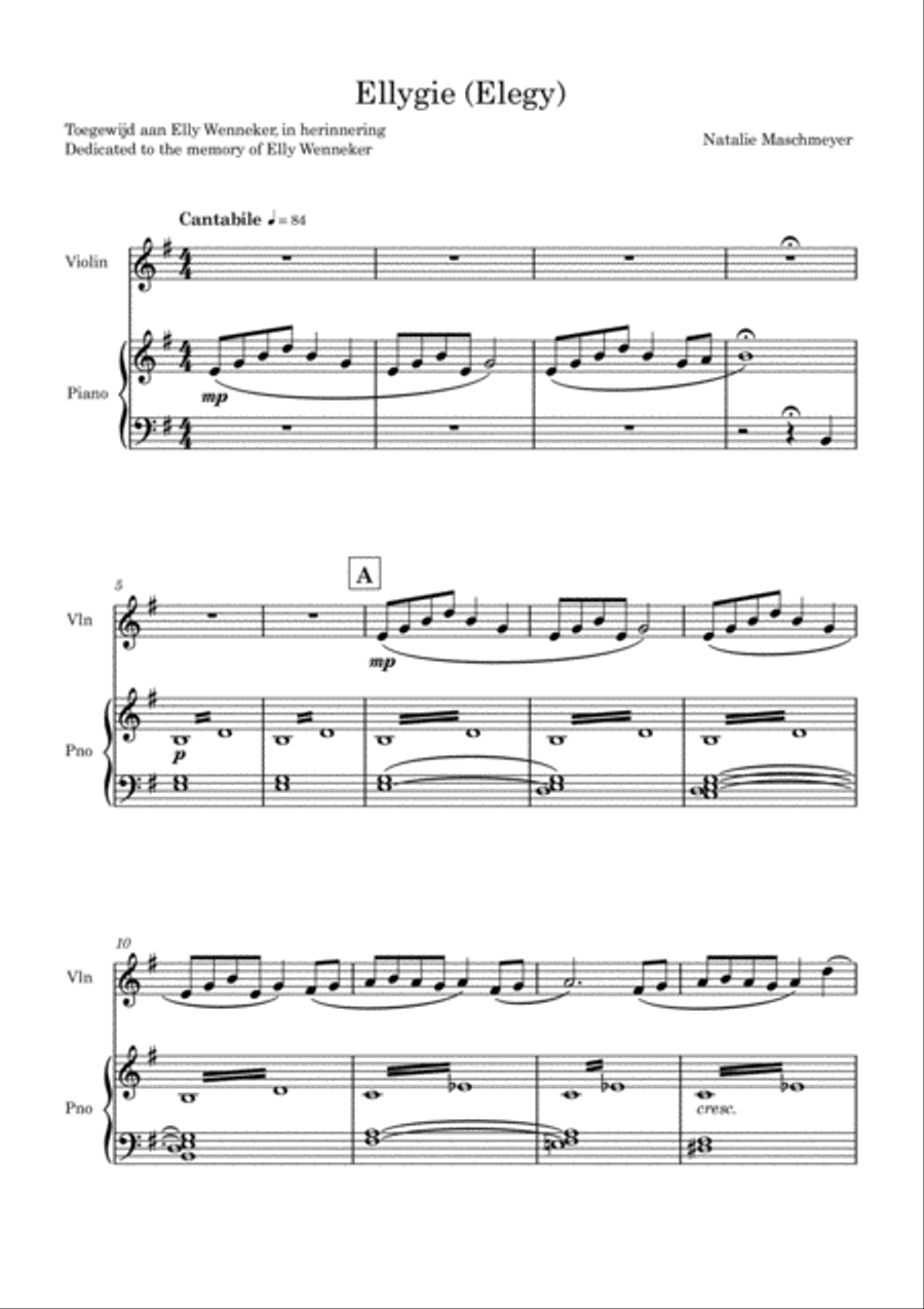 Ellygie Violin Solo scores gallery preview page 1