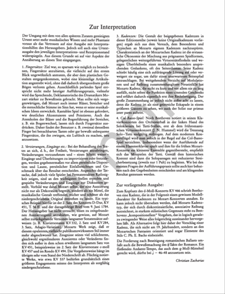 Piano Concerto No. 20 in D minor K466 (Edition for 2 Pianos) Piano Solo scores gallery preview page 5