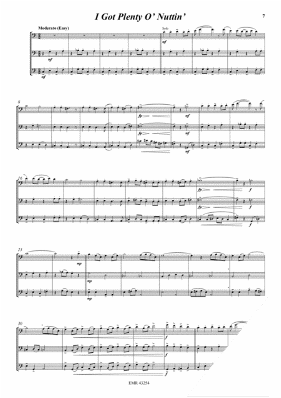 Gershwin For Three Cello scores gallery preview page 4