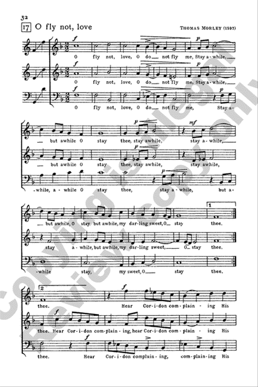 Invitation to Madrigals, Book 1 3-Part scores gallery preview page 40