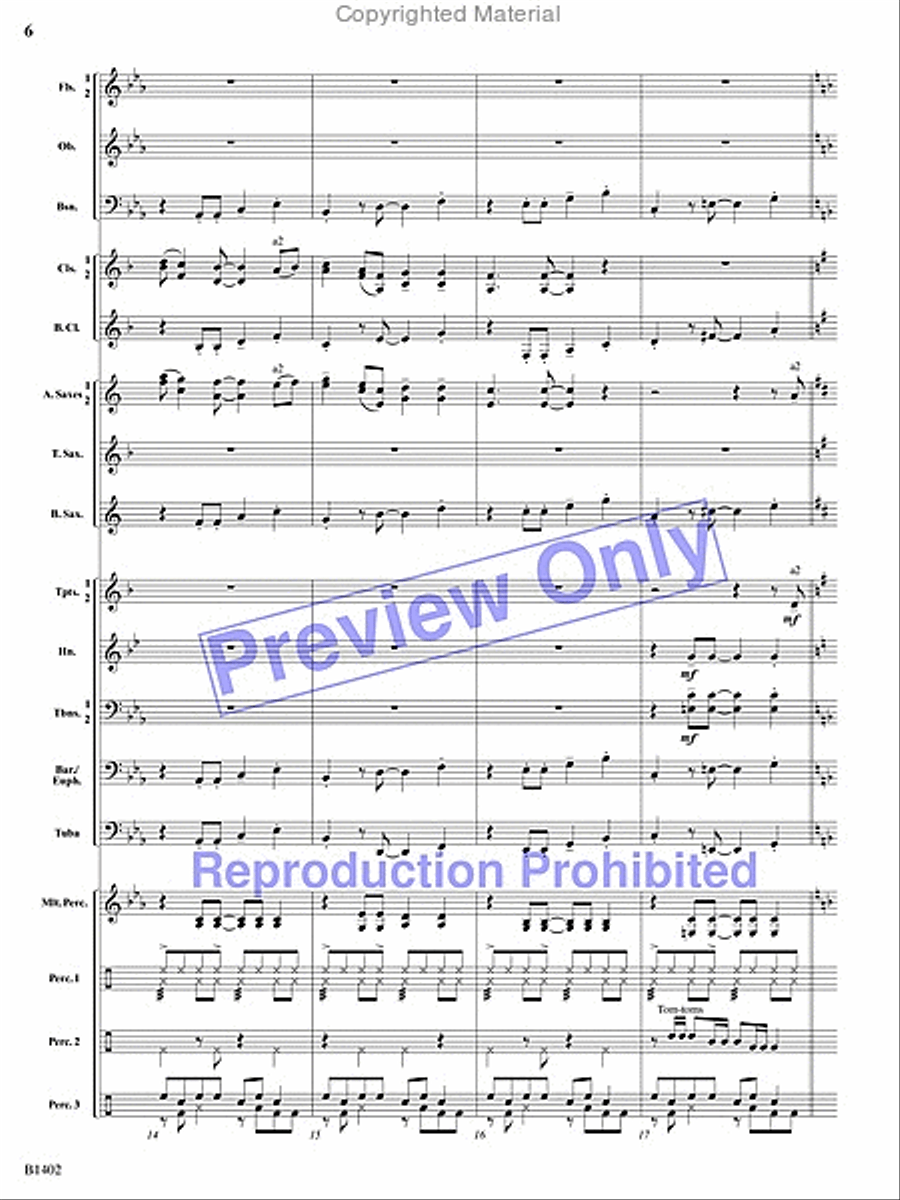 A Jammin' Caribbean Christmas Concert Band scores gallery preview page 5