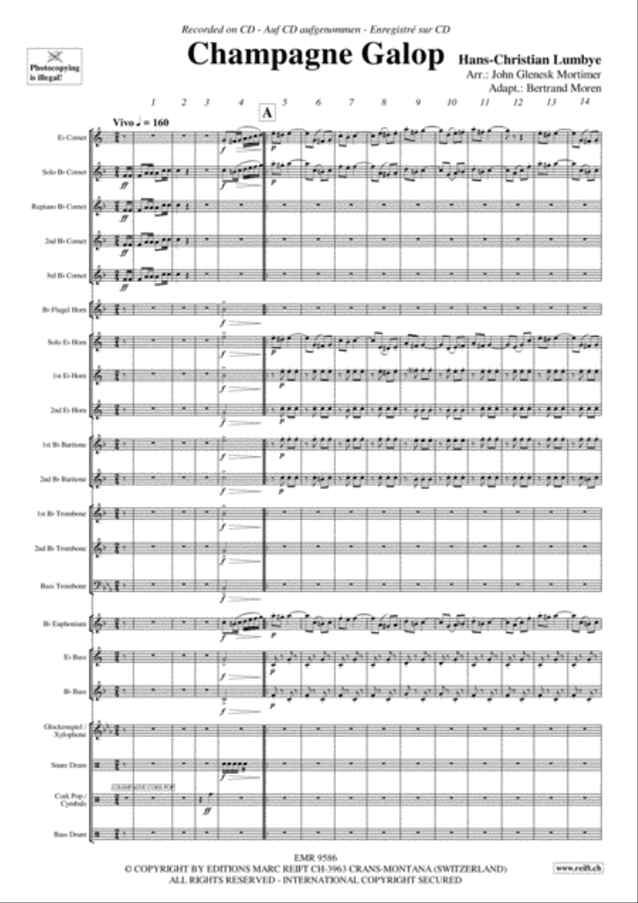 Champagne Galop Champagne Galop Brass Band scores gallery preview page 4
