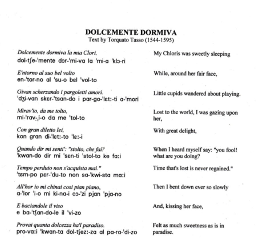 Dolcemente Dormiva and In Dolci Lacci 4-Part scores gallery preview page 9