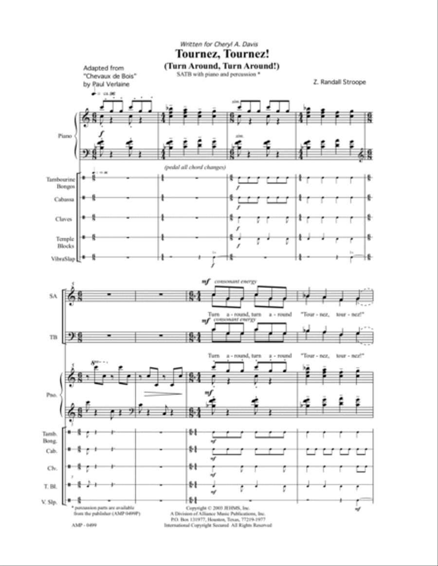 Tournez, Tournez! 4-Part scores gallery preview page 6