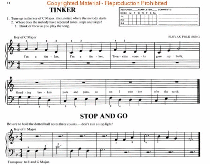 Music for Piano Music for Piano Piano Method scores gallery preview page 3
