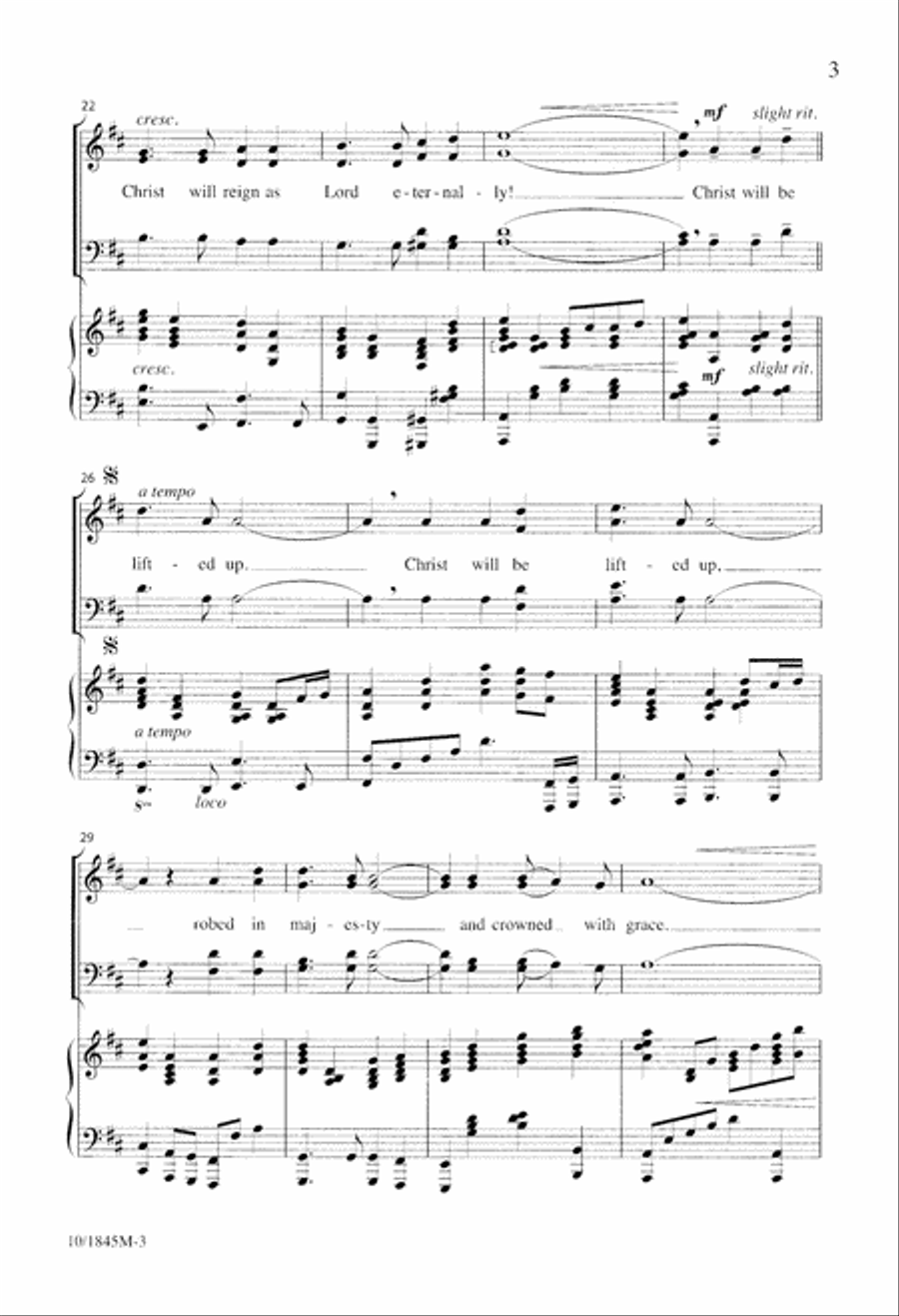 Christ Will Be Lifted Up Christ Will Be Lifted Up Divisi scores gallery preview page 3