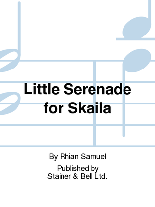 Book cover for Little Serenade for Skaila. Solo Harp