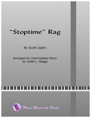 Book cover for Scott Joplin's "Stoptime" Rag