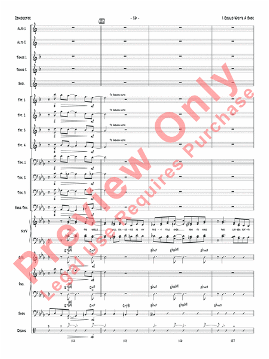 I Could Write a Book Jazz Ensemble scores gallery preview page 29