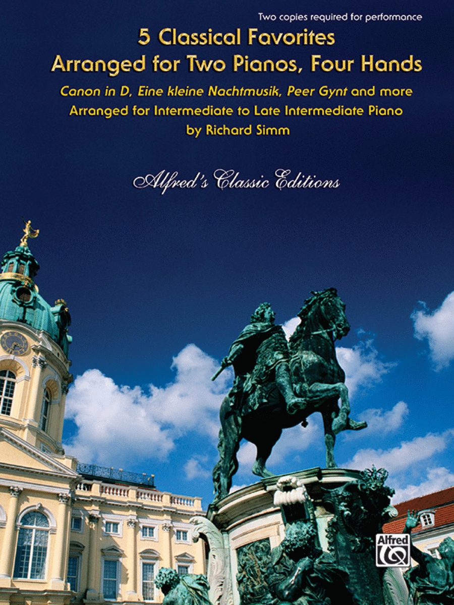 5 Classical Favorites Arranged for Two Pianos, Four Hands Small Ensemble scores gallery preview page 1