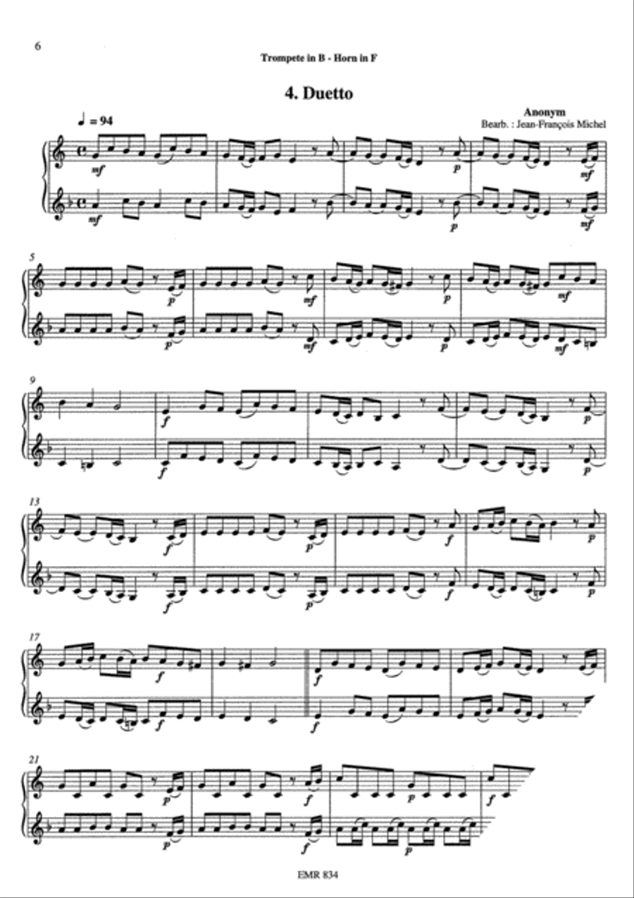 Duet Album Vol. 2 Duet Album Vol. 2 Brass Ensemble scores gallery preview page 6