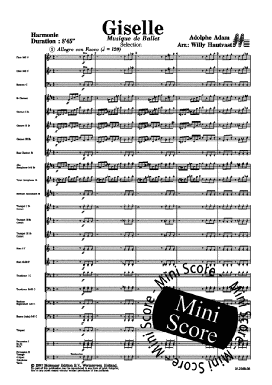 Giselle Concert Band scores gallery preview page 7