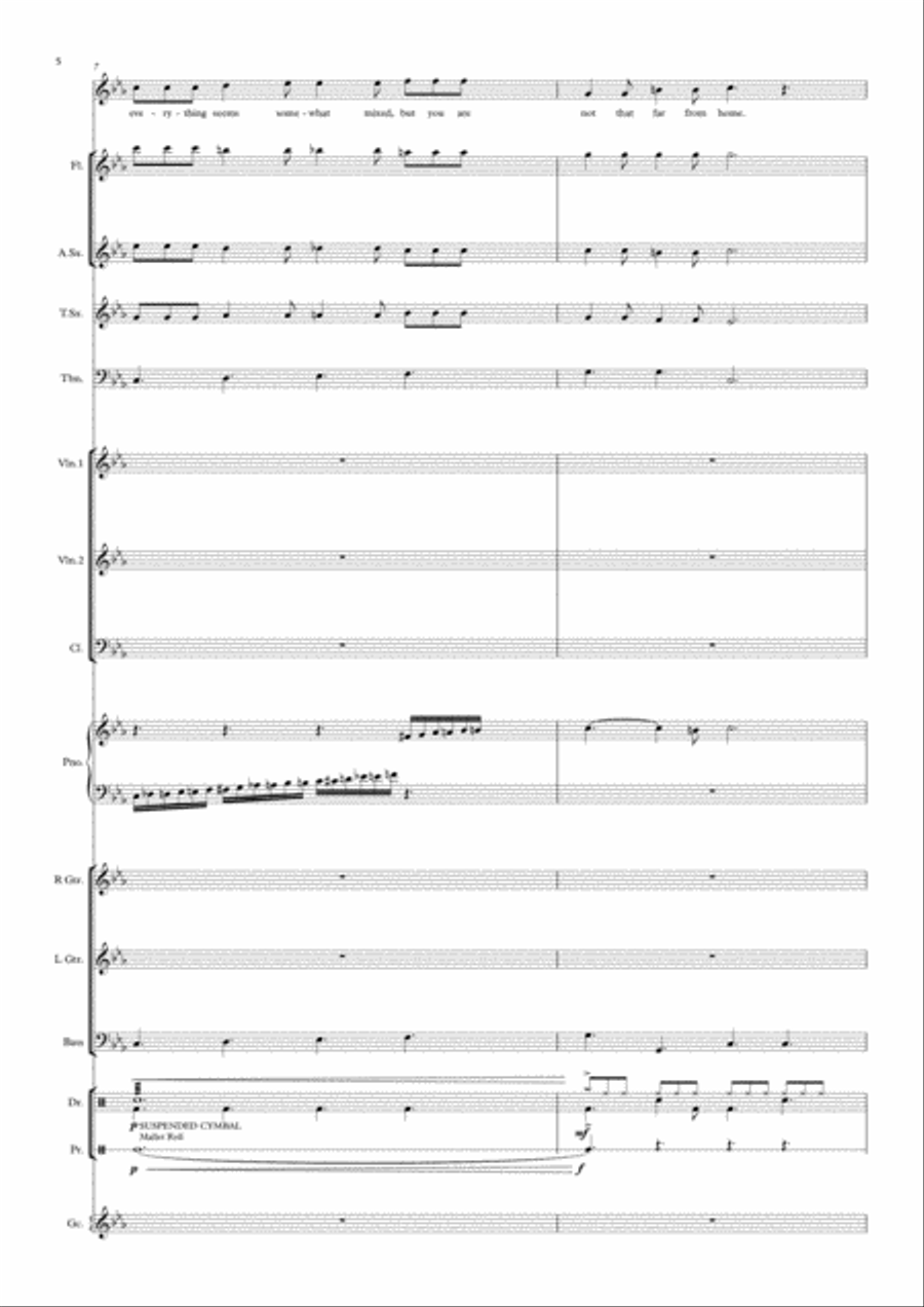 COMPLETE MUSICAL SCORE 'Alice in Wonderland' for Show Bands Concert Band scores gallery preview page 6