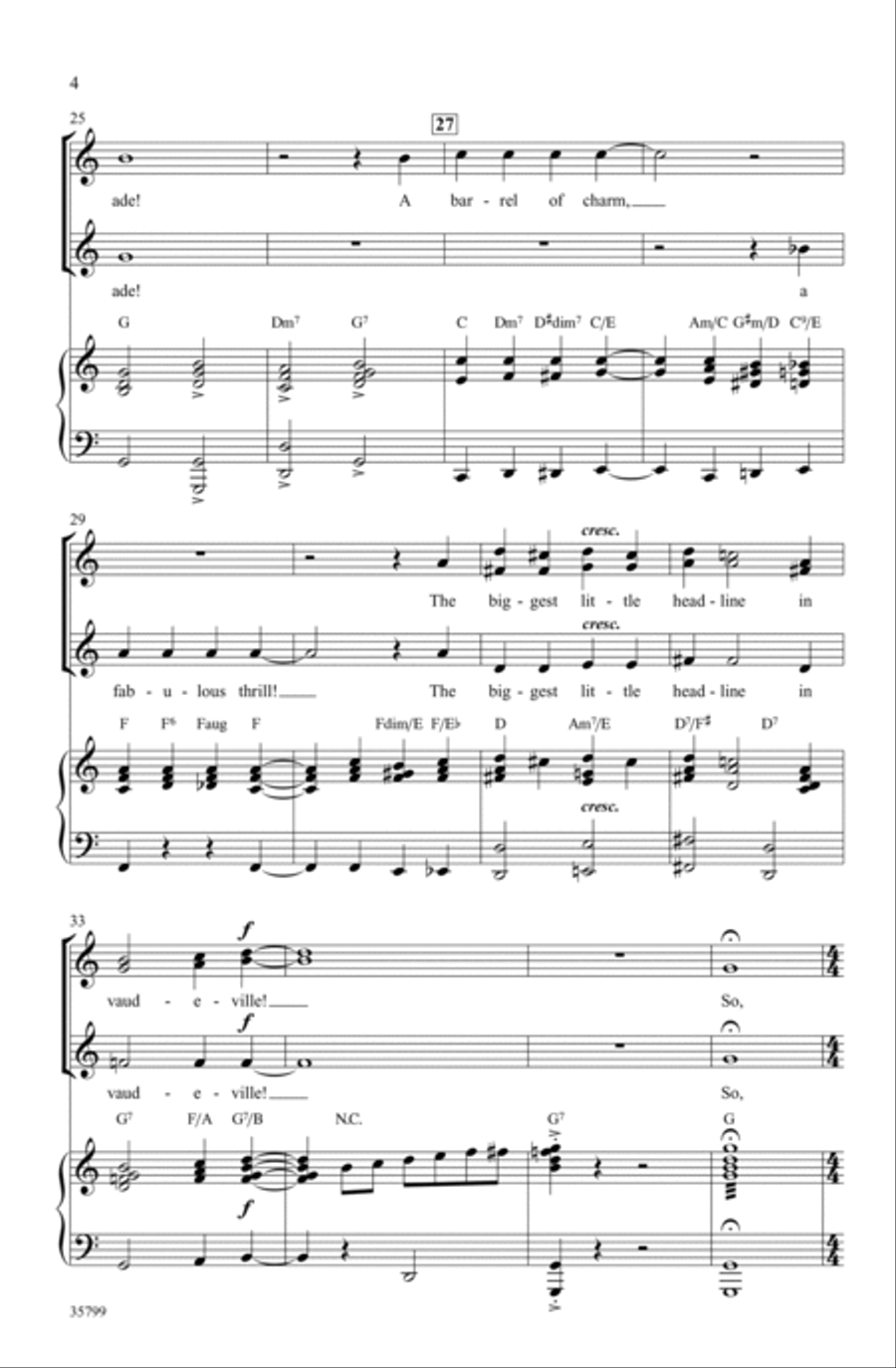 Let Me Entertain You (from Gypsy) Choir scores gallery preview page 3