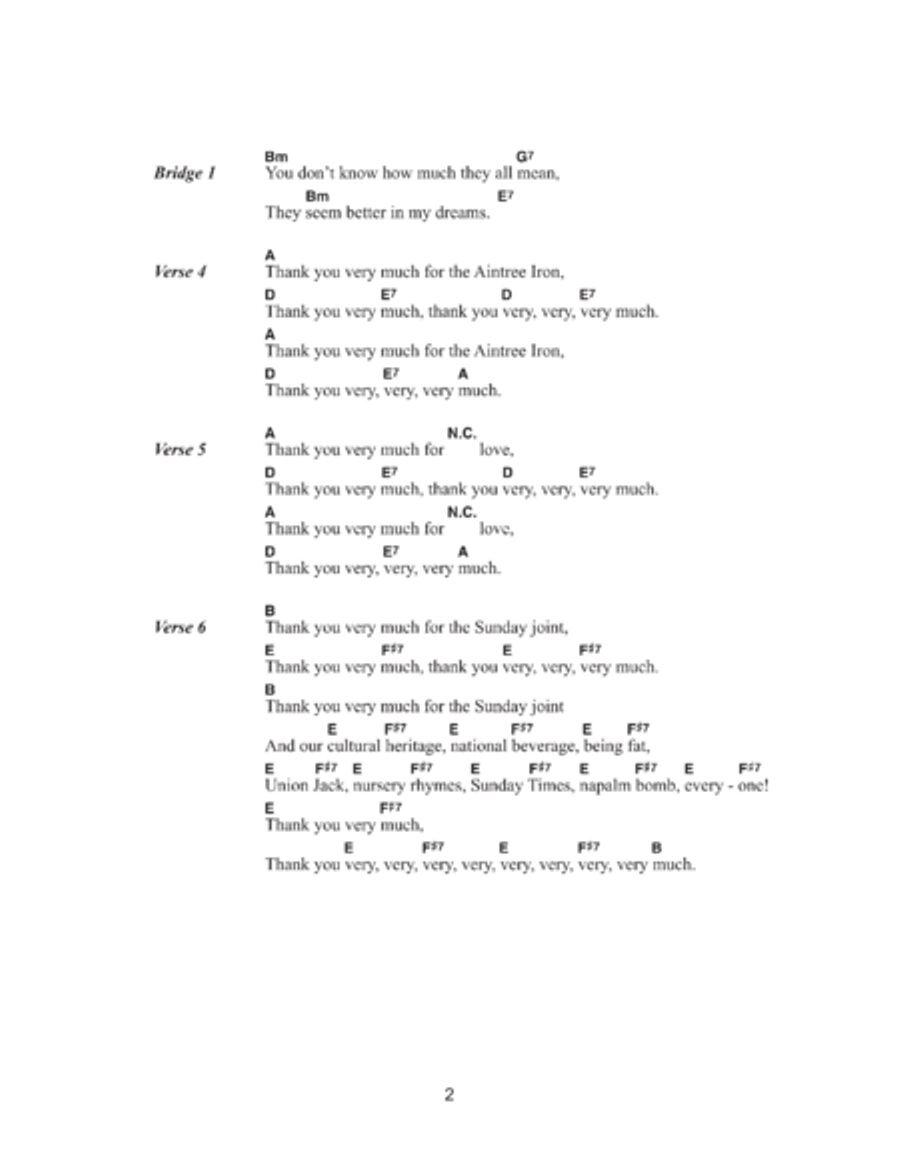 Thank U Very Much Acoustic Guitar scores gallery preview page 2