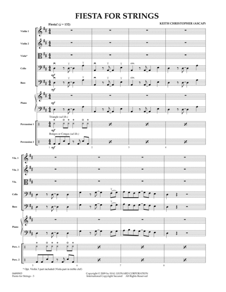 Fiesta for Strings - Full Score