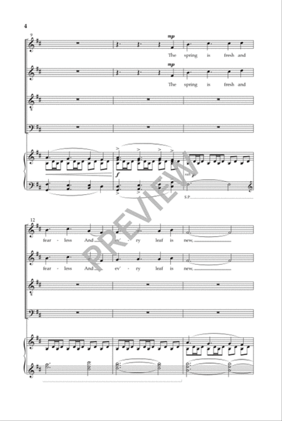 Fresh and Fearless 4-Part scores gallery preview page 5