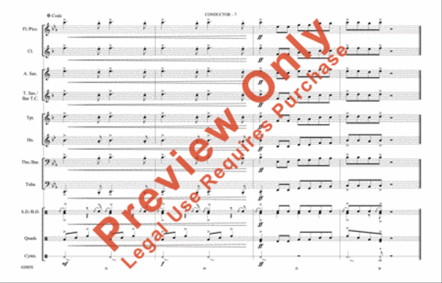 Mercy, Mercy, Mercy Mercy, Mercy, Mercy Marching Band scores gallery preview page 8