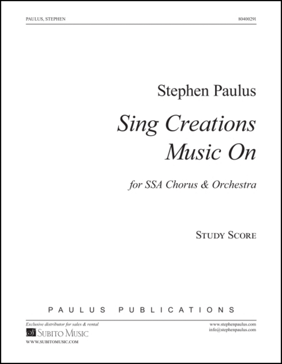 Sing Creations Music On SSA scores gallery preview page 1