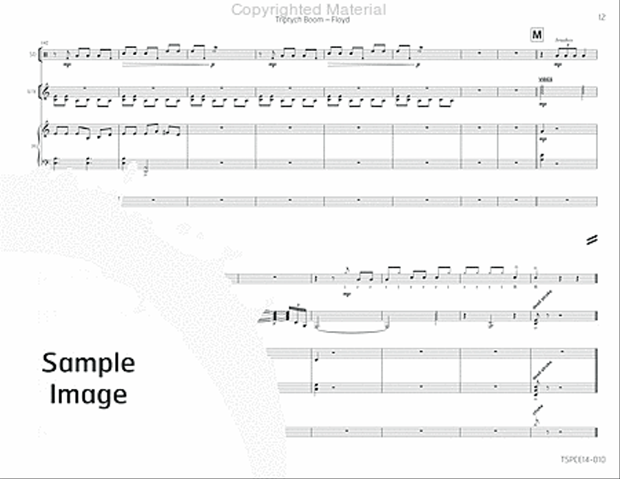 Triptych Boom Percussion Ensemble scores gallery preview page 16