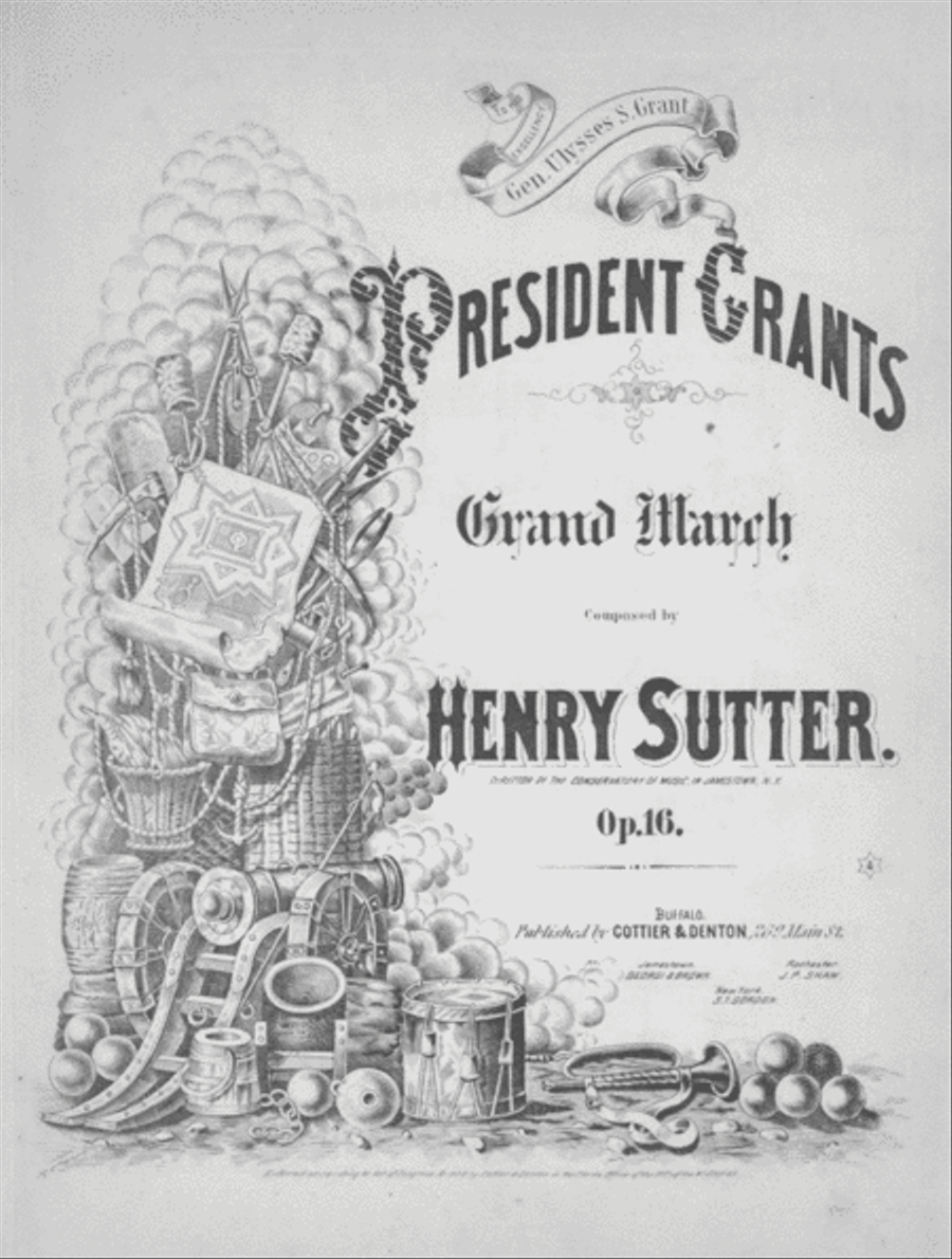 President Grant's Grand March Piano Solo scores gallery preview page 1