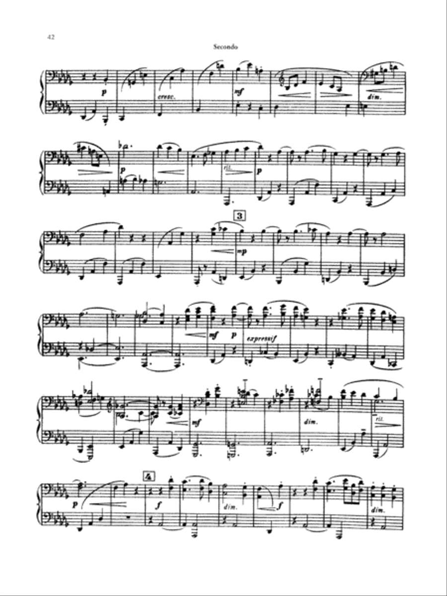 Schmitt: Album of Piano Duets, Volume II Piano Duet scores gallery preview page 3