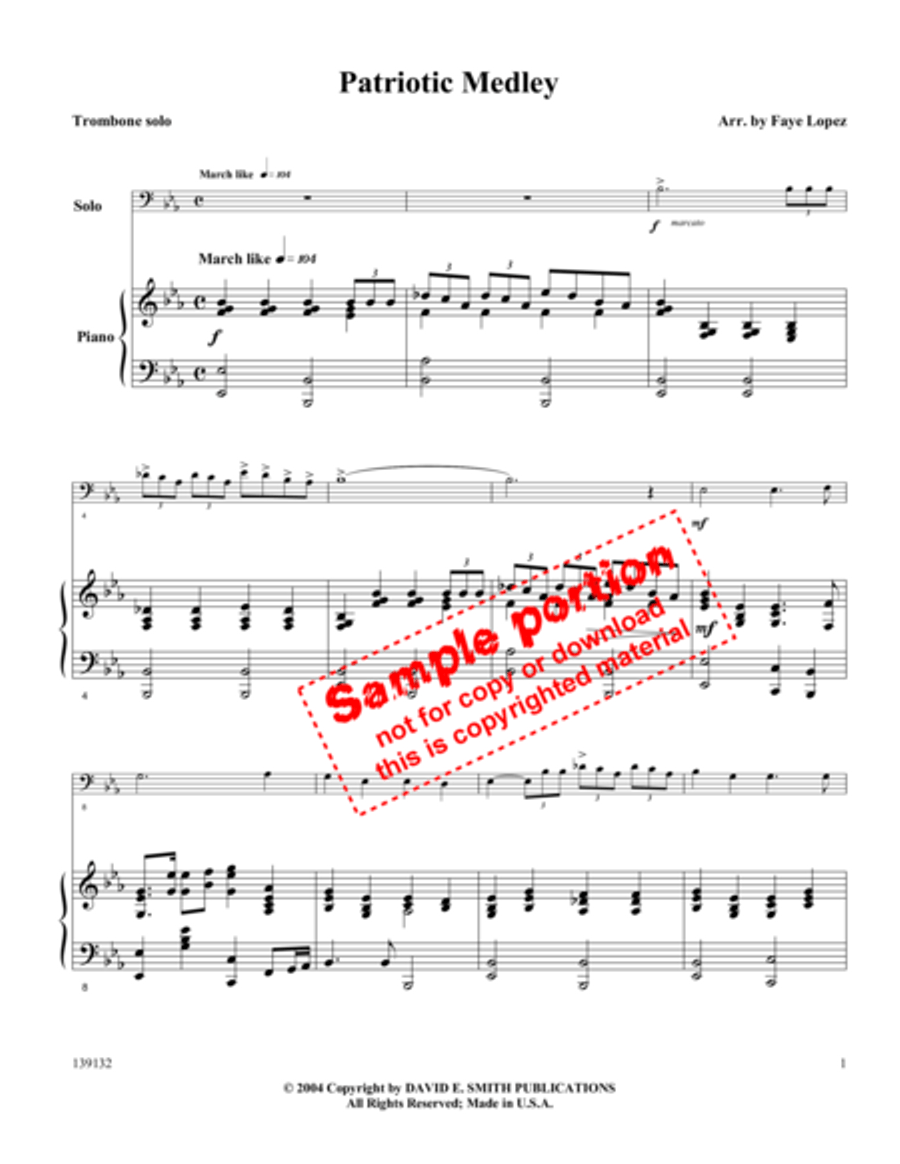 Patriotic Medley Patriotic Medley Piano Accompaniment scores gallery preview page 2