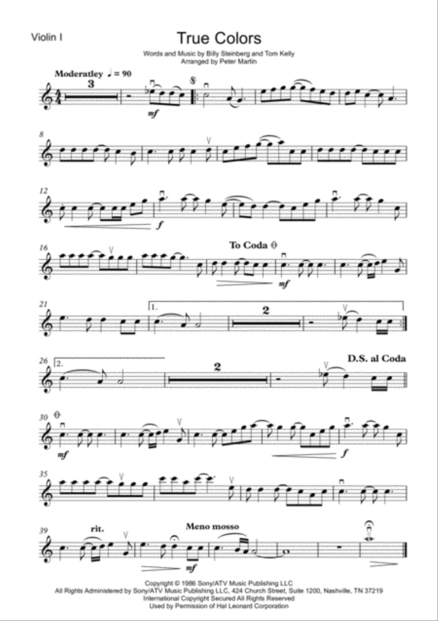 True Colors String Quartet scores gallery preview page 3