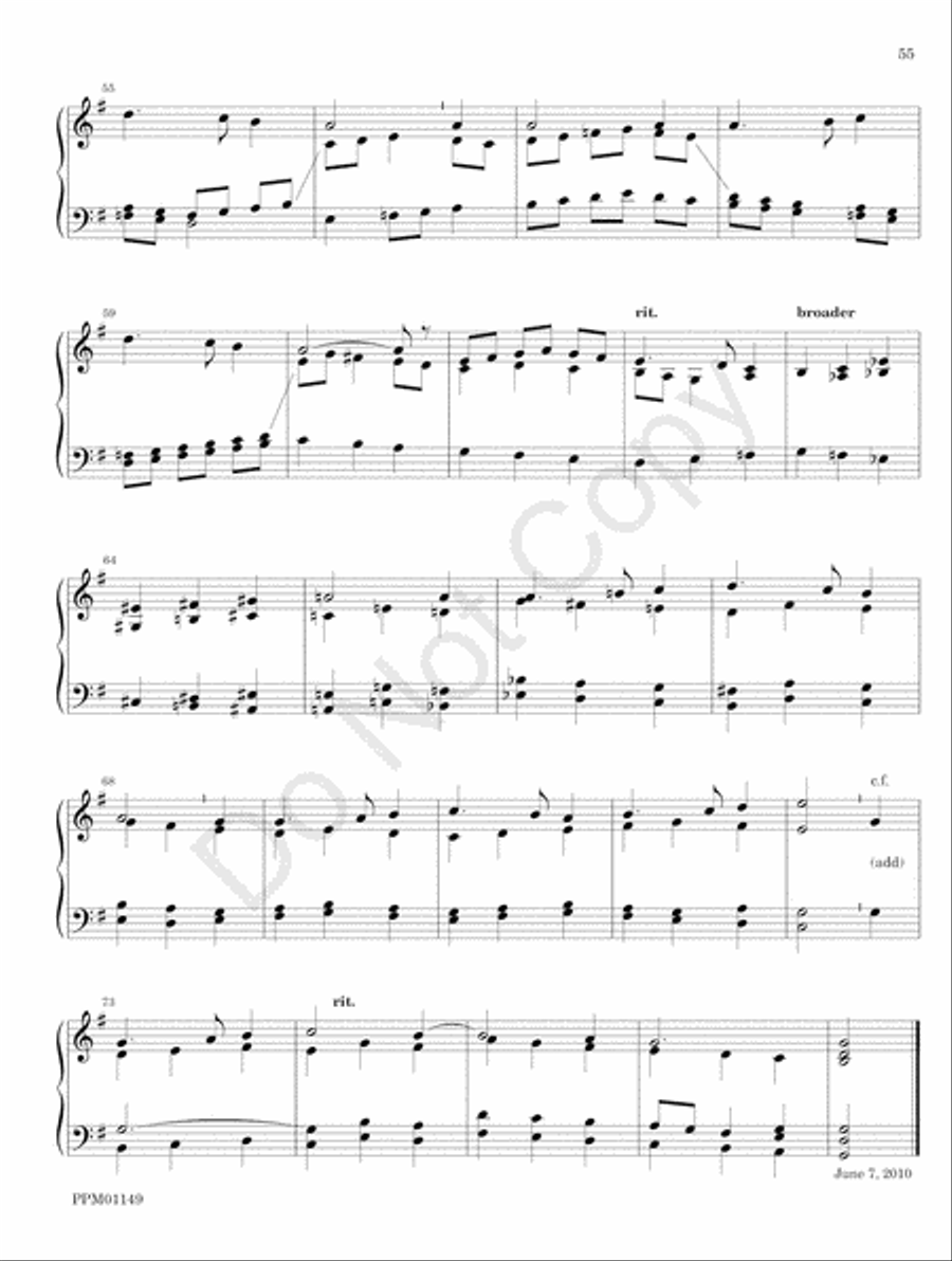 Organ Works for the Church Year Organ scores gallery preview page 61