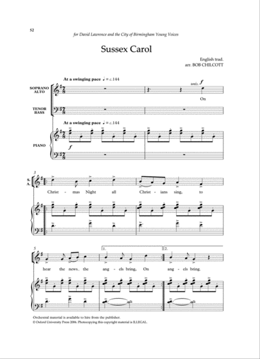 Bob Chilcott Carols 2 4-Part scores gallery preview page 5