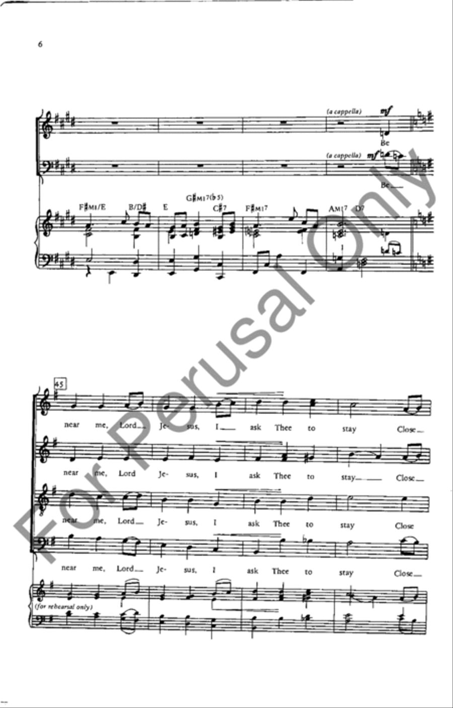 Away In A Manger 4-Part scores gallery preview page 6