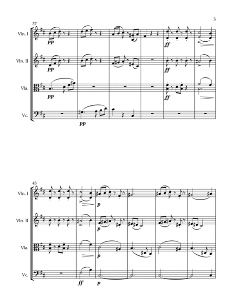 Scherzetto String Quartet scores gallery preview page 5