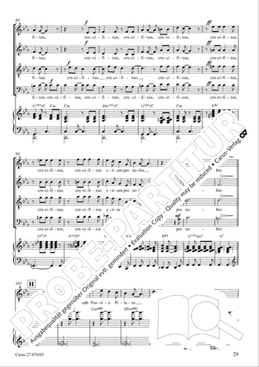 Missa in tempore incerto 4-Part scores gallery preview page 30