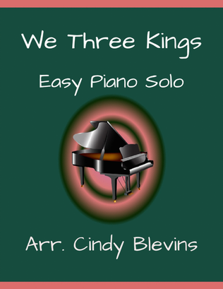 Book cover for We Three Kings, for Easy Piano Solo