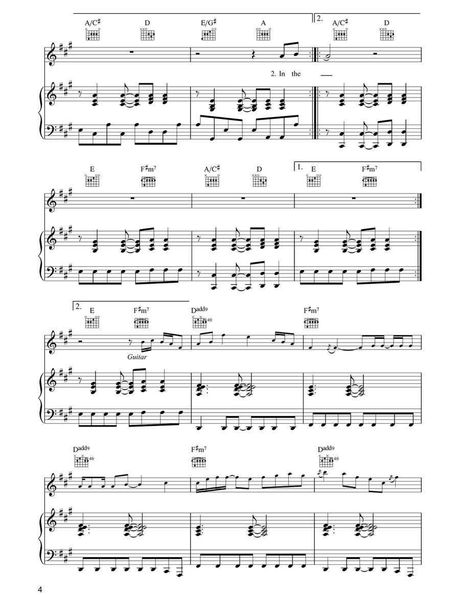 Lonely Boy Piano, Vocal, Guitar scores gallery preview page 4