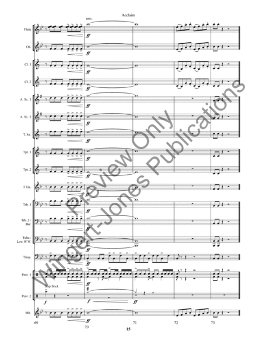 Acclaim Acclaim Concert Band scores gallery preview page 19