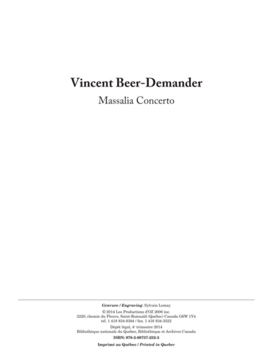 Massalia Concerto Massalia Concerto String Orchestra scores gallery preview page 1