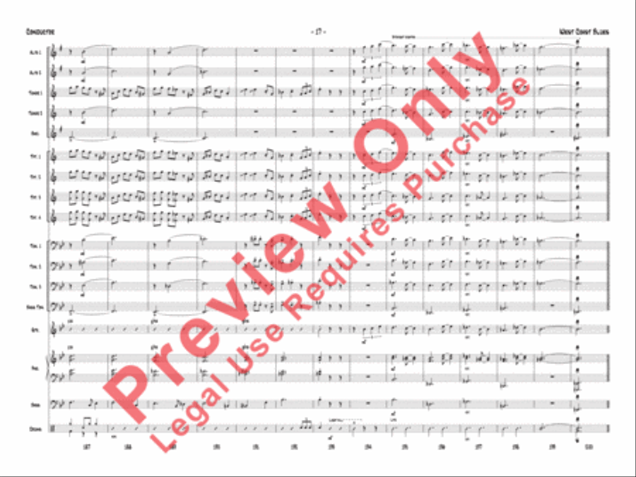 West Coast Blues West Coast Blues Jazz Ensemble scores gallery preview page 40