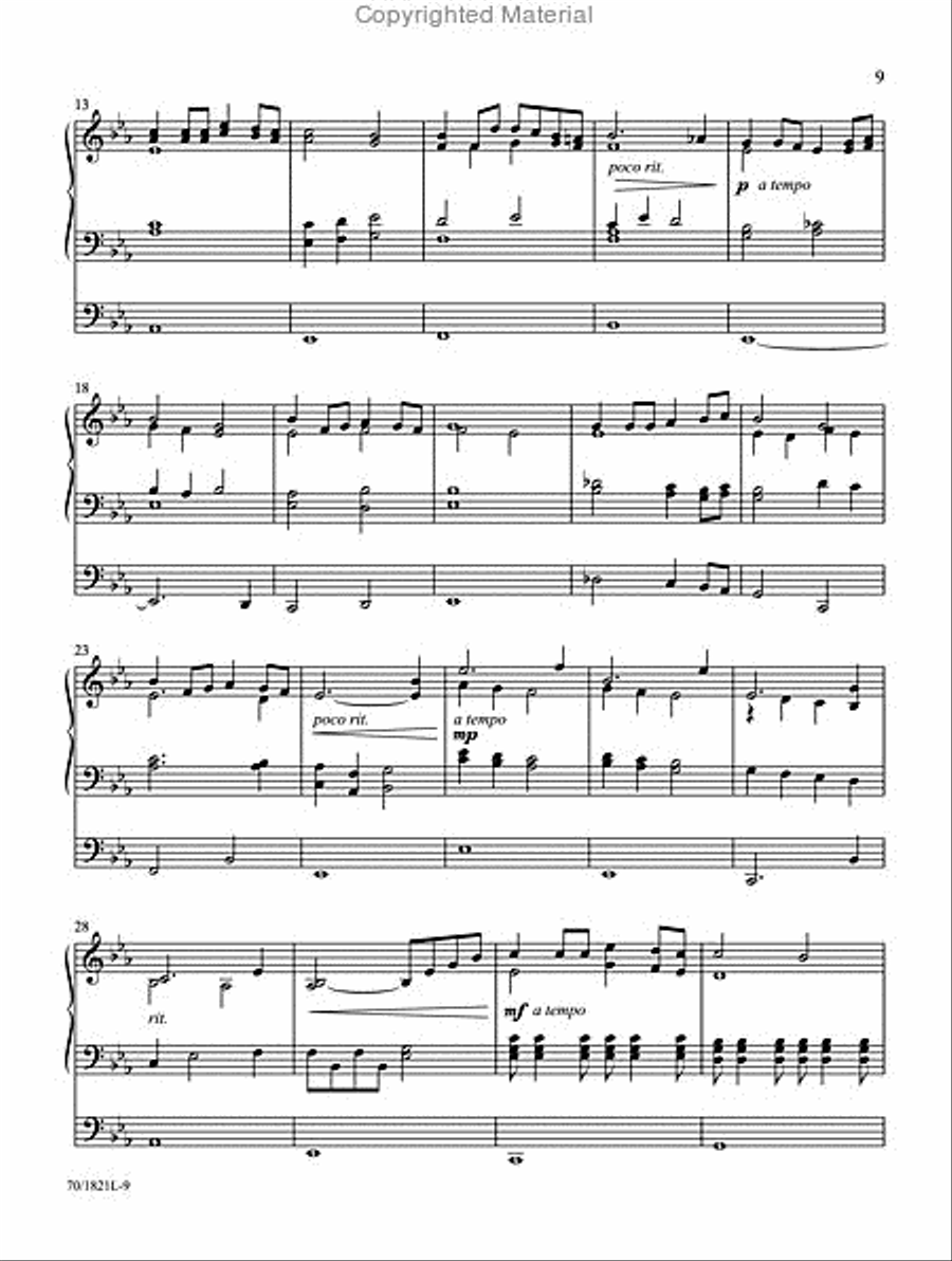 Hosannas to the King! Organ Solo scores gallery preview page 5