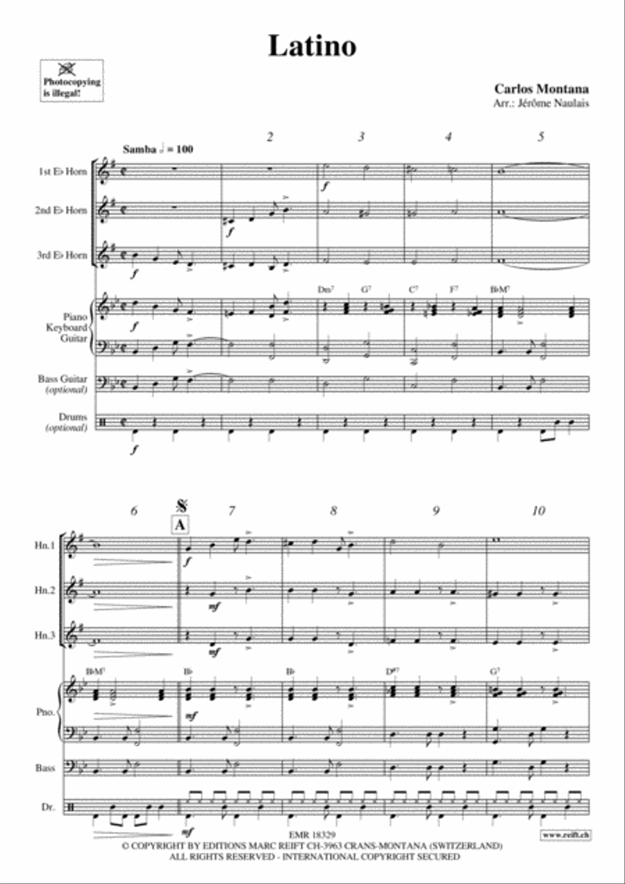Latino Horn scores gallery preview page 3